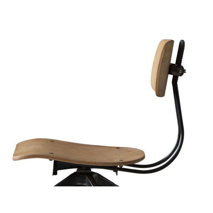 カウンターチェア ブラウン ナチュラル W40.5×D49×H96.5-108×SH64-76  azu-ttf-524の画像