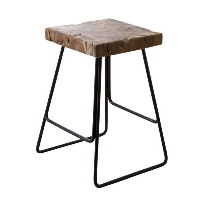 スツール ブラウン W35×D33×H47  azu-ttf-903cの画像