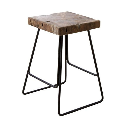 スツール ブラウン W35×D33×H47  azu-ttf-903cの画像