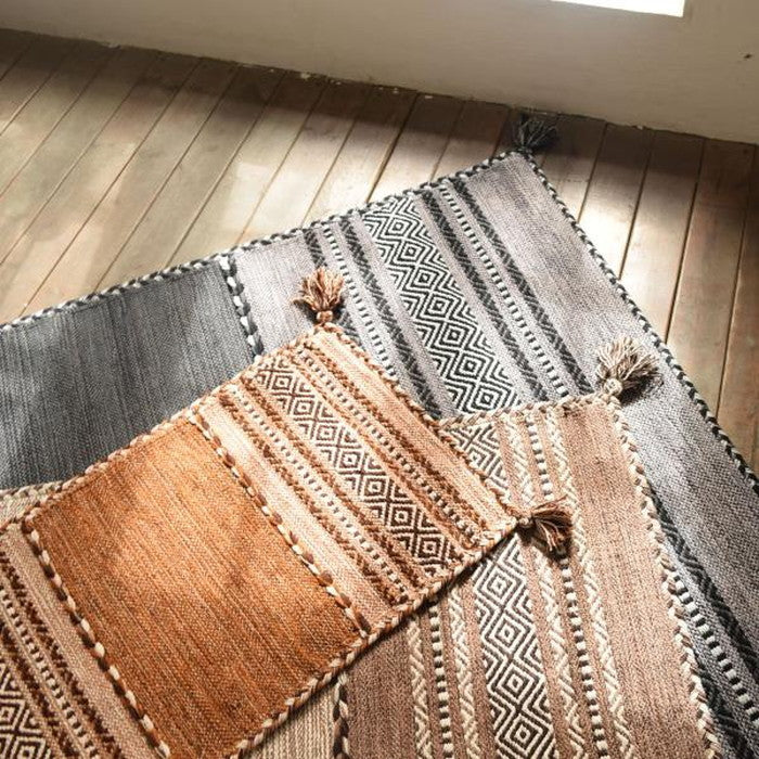 シャニール マット ベージュ グレー ネイビー 約W45×D75  azu-ttr-101の画像