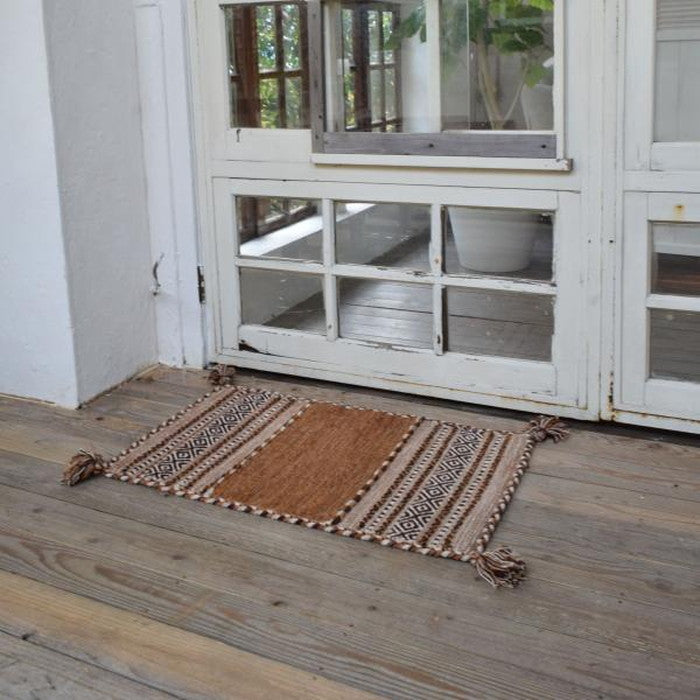 シャニール マット ベージュ グレー ネイビー 約W45×D75  azu-ttr-101の画像