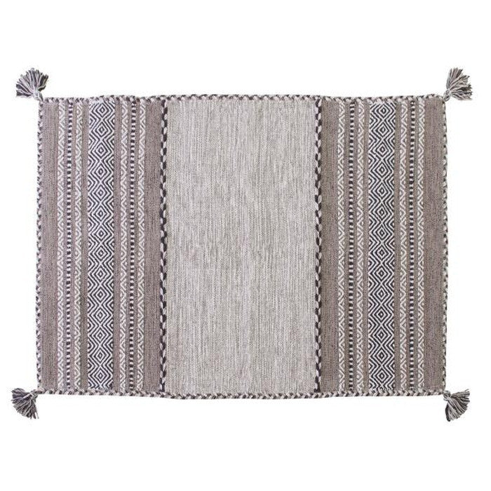 シャニール ラグ ベージュ グレー ネイビー 約W90×D130  azu-ttr-102の画像