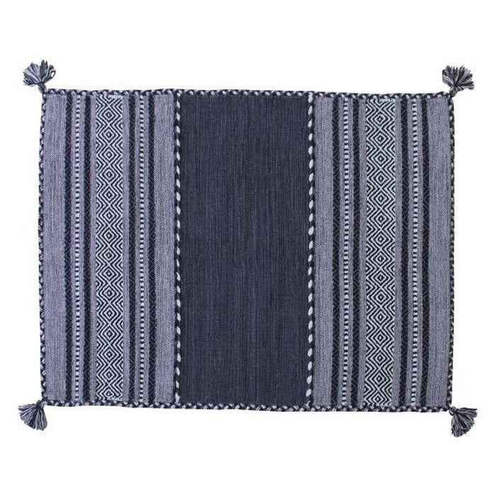 シャニール ラグ ベージュ グレー ネイビー 約W90×D130  azu-ttr-102の画像