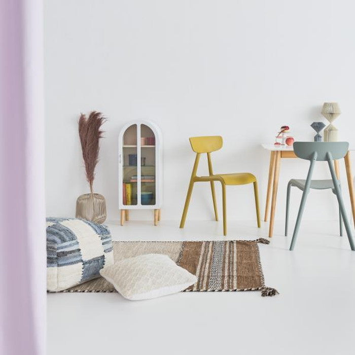 シャニール ラグ ベージュ グレー ネイビー 約W90×D130  azu-ttr-102の画像