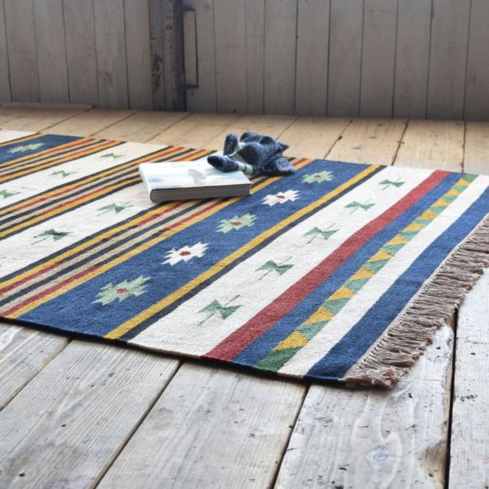 キリムラグ マット 約W90×D130  azu-ttr-105の画像