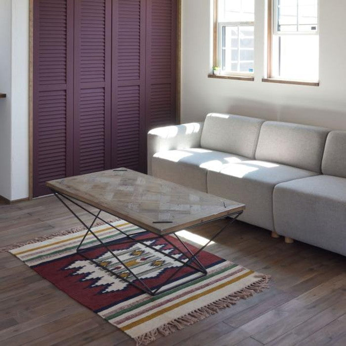 キリムラグ マット 約W90×D130  azu-ttr-105の画像