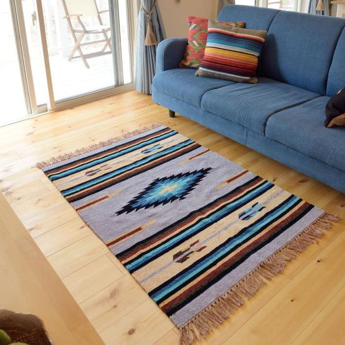 キリムラグ マット 約W90×D130  azu-ttr-105の画像