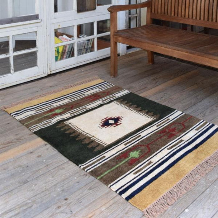 キリムラグ マット 約W90×D130  azu-ttr-105の画像