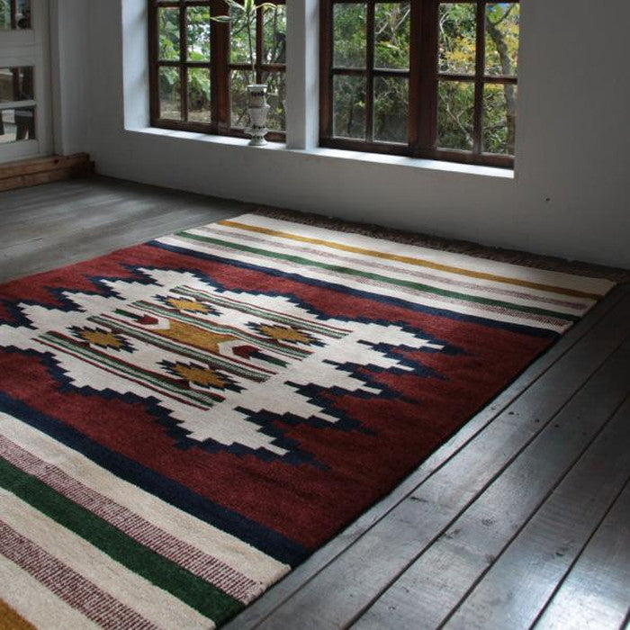 キリムラグ マット 約W170×D230  azu-ttr-107の画像