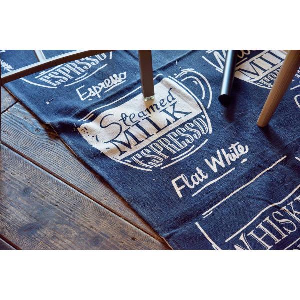 ラグ マット ブルー グリーン 約W130×D190  azu-ttr-155の画像