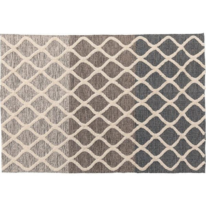 ラグ マット ベージュ グレー 約W170×D230 マット  azu-ttr-175の画像