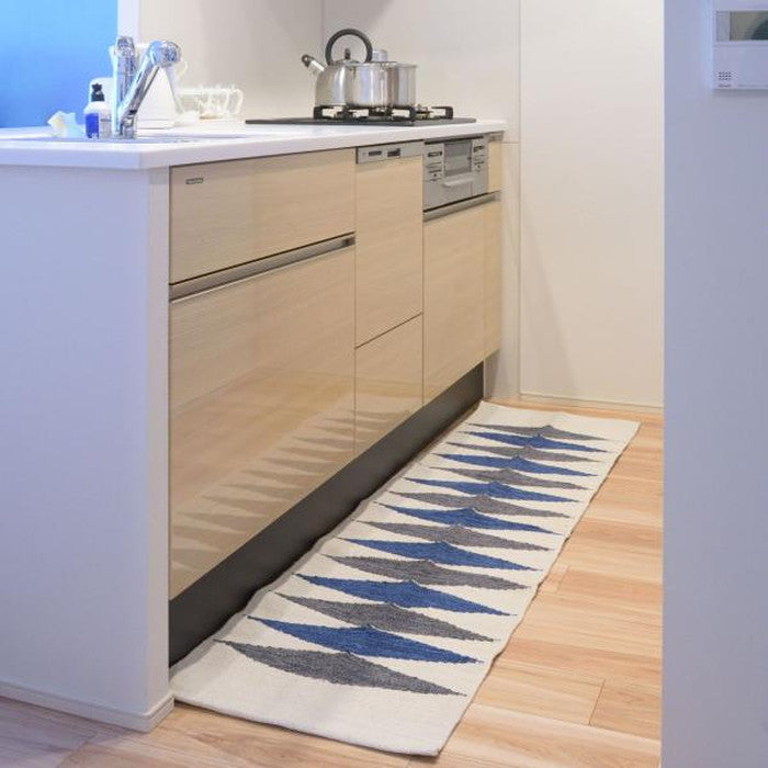 キッチンマット ブルー 約W50×D180  azu-ttr-180の画像