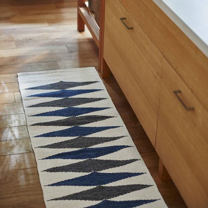 キッチンマット ブルー 約W50×D180  azu-ttr-180の画像