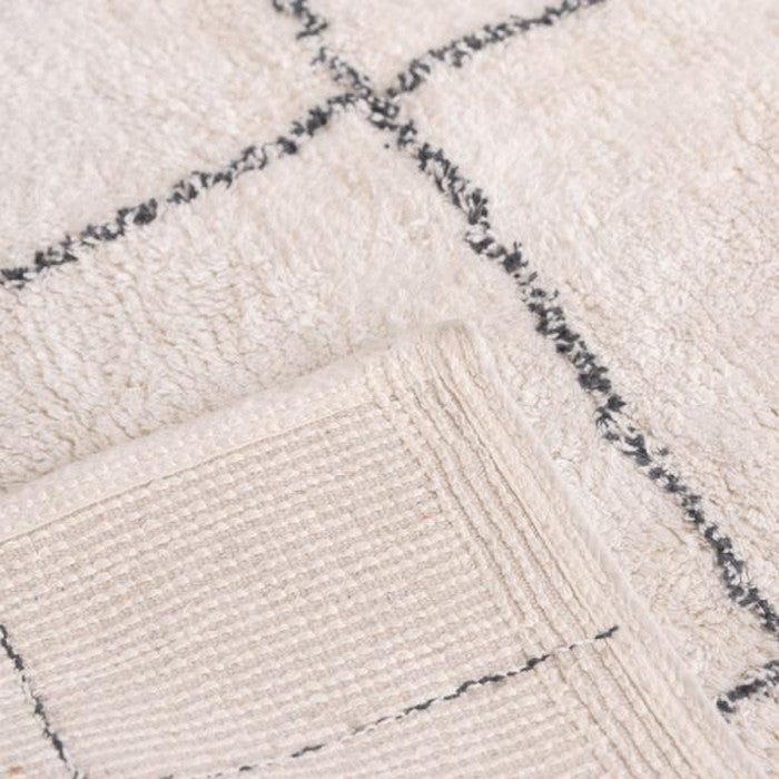 ラグ マット グレー アイボリー 約W170×D230 マット  azu-ttr-184の画像