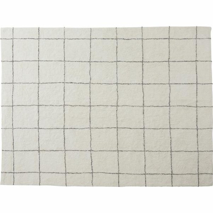 ラグ マット グレー アイボリー 約W170×D230 マット  azu-ttr-184の画像