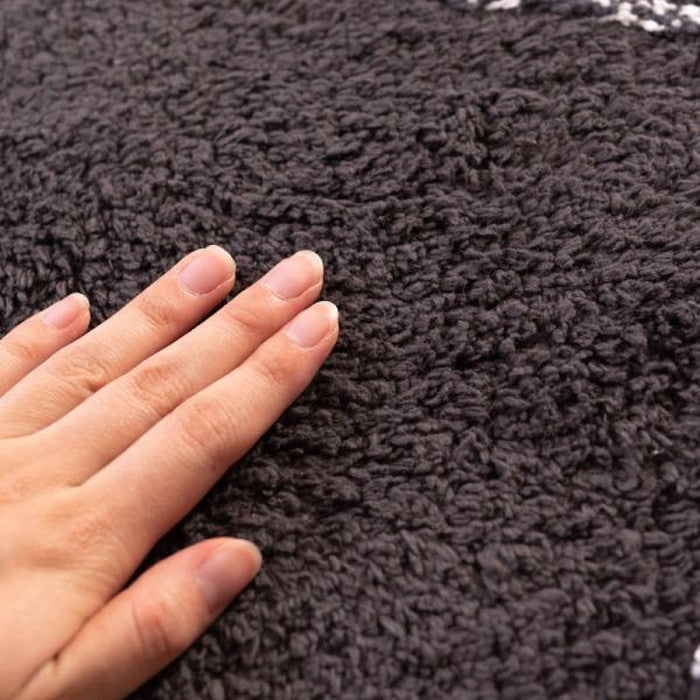 ラグ マット グレー アイボリー 約W170×D230 マット  azu-ttr-184の画像