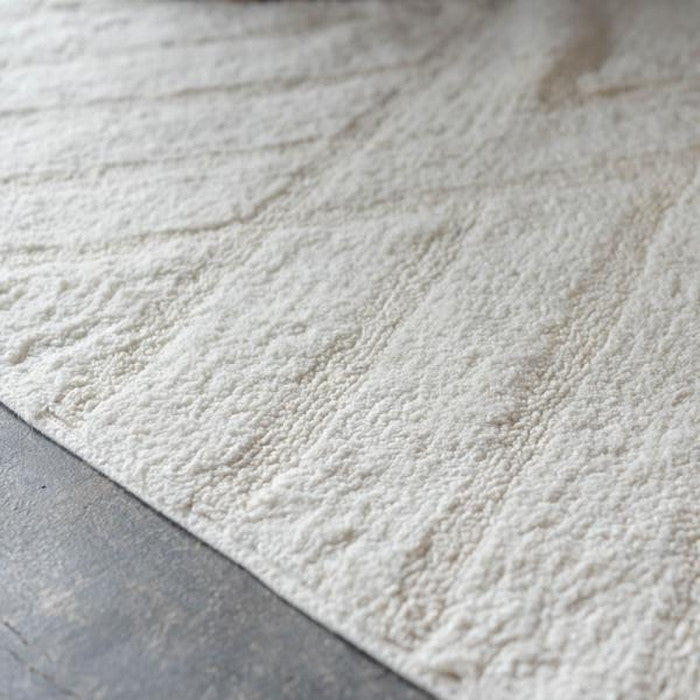 ラグ マット グレー アイボリー 約W130×D190 マット  azu-ttr-185の画像