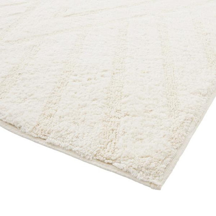 ラグ マット グレー アイボリー 約W130×D190 マット  azu-ttr-185の画像