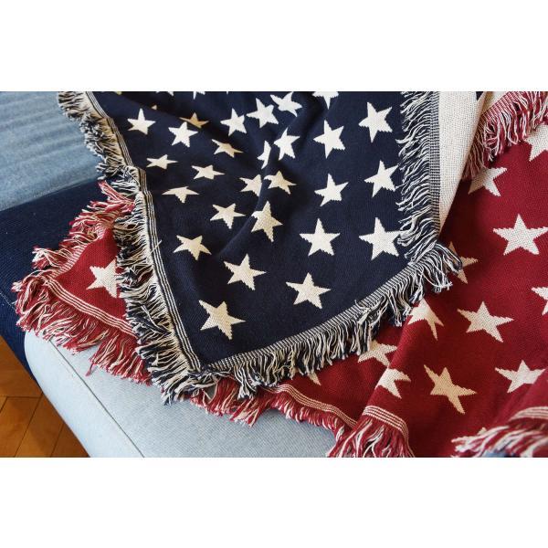 シートブランケット ブルー レッド 約W130×D150  azu-ttz-208の画像