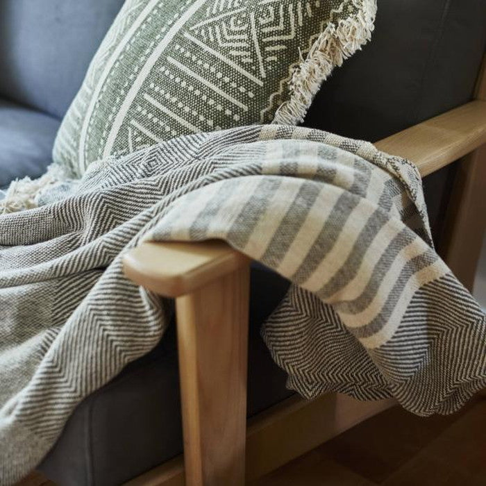 ブランケット グレー 約W130×D170  azu-ttz-519の画像