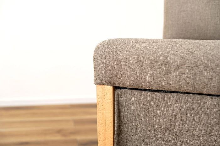 ダイニング チェア グレー W42×D53×H86×SH45.5  azu-vet-214の画像