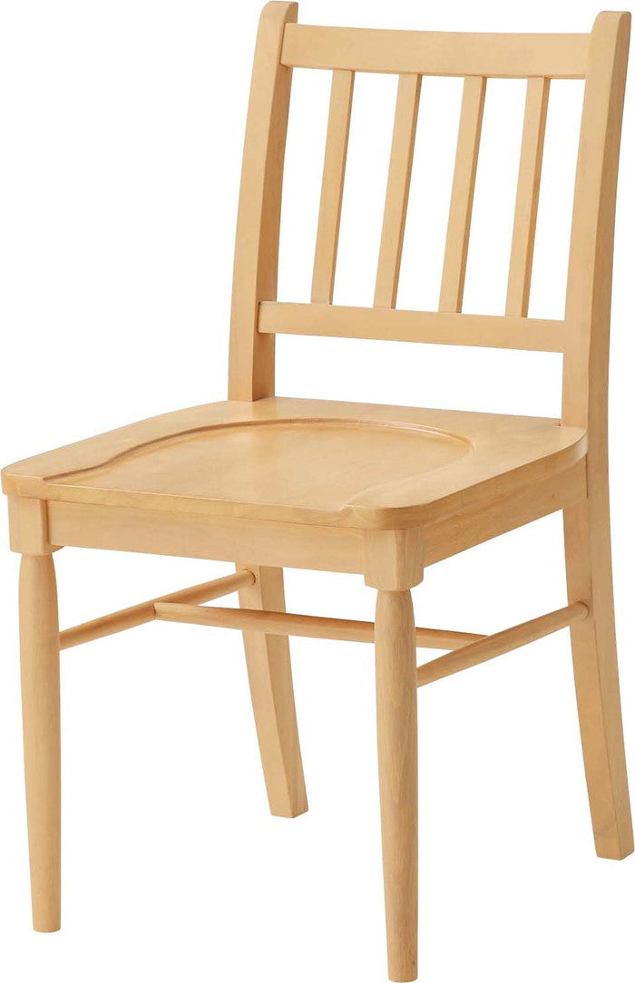 ダイニング チェア ナチュラル ホワイト W43×D49×H78.5×SH45  azu-vet-220の画像