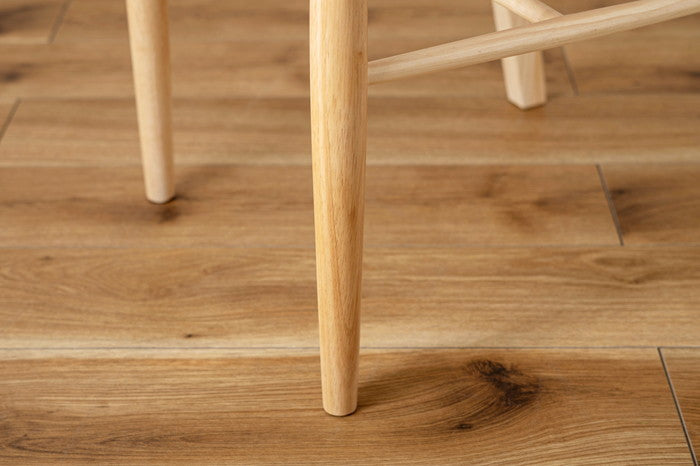 ダイニング チェア ナチュラル ホワイト W43×D49×H78.5×SH45  azu-vet-220の画像