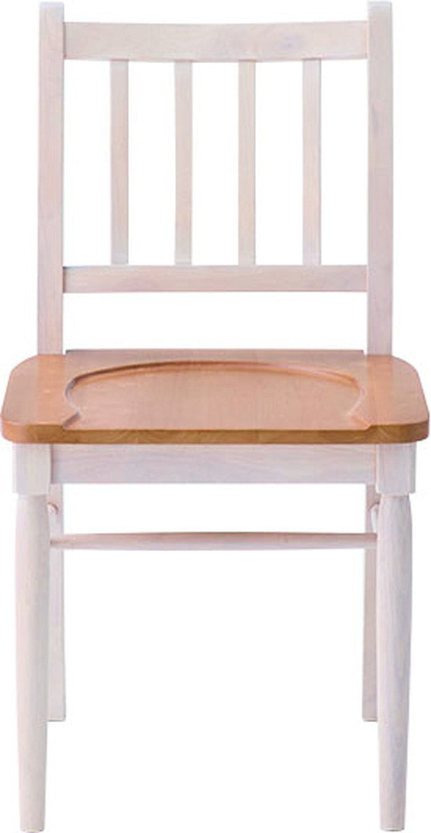 ダイニング チェア ナチュラル ホワイト W43×D49×H78.5×SH45  azu-vet-220の画像