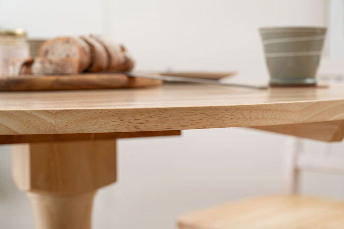 ダイニング テーブル ナチュラル W90×D90×H72  azu-vet-221の画像