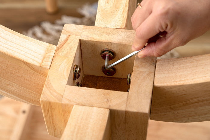 ダイニング テーブル ナチュラル W90×D90×H72  azu-vet-221の画像