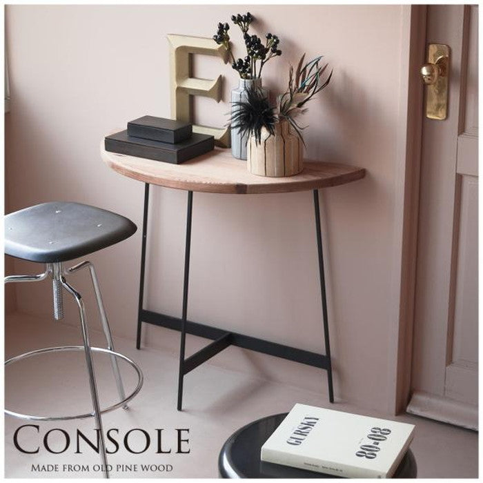 コンソール ブラウン W83×D35×H72  azu-we-892の画像