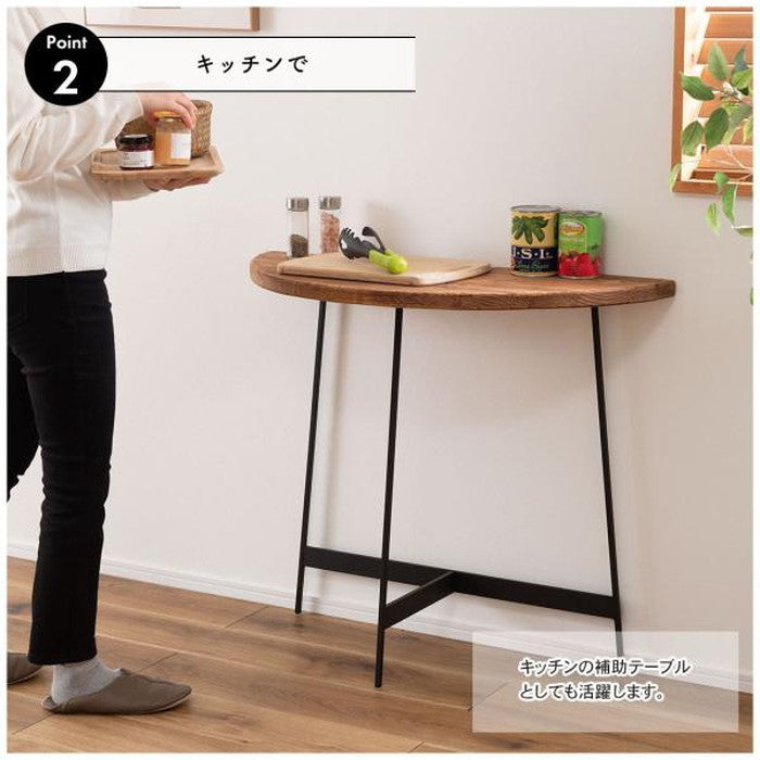 コンソール ブラウン W83×D35×H72  azu-we-892の画像