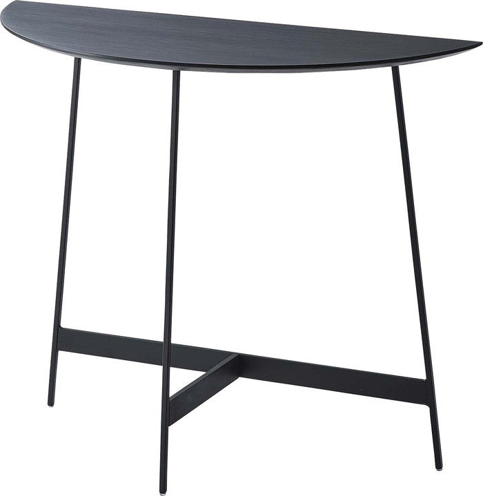 コンソール ブラック ブラウン ナチュラル W83×D35×H72  azu-we-893の画像