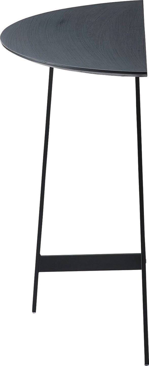 コンソール ブラック ブラウン ナチュラル W83×D35×H72  azu-we-893の画像