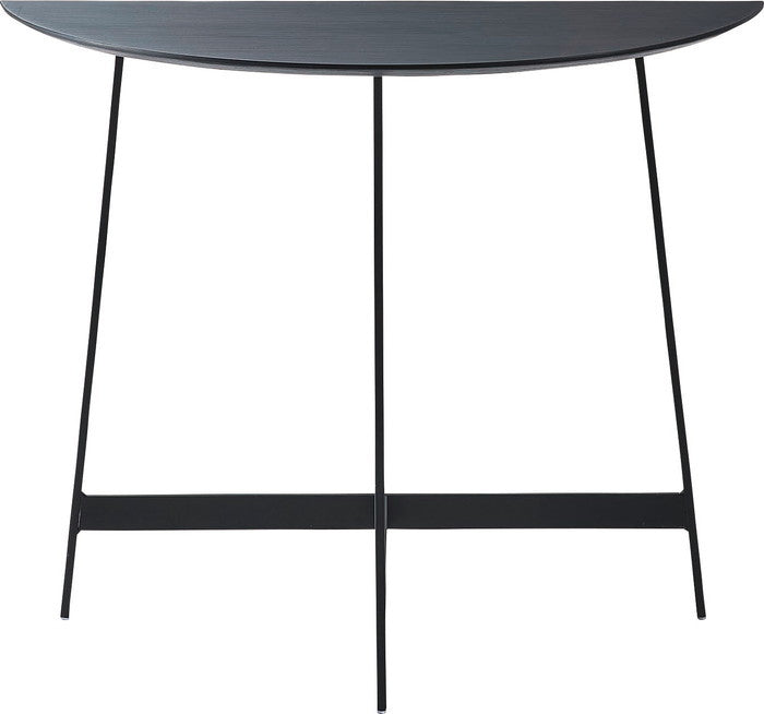 コンソール ブラック ブラウン ナチュラル W83×D35×H72  azu-we-893の画像