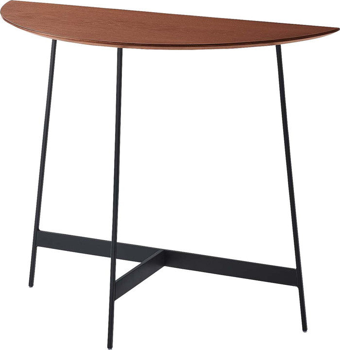 コンソール ブラック ブラウン ナチュラル W83×D35×H72  azu-we-893の画像