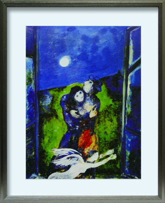 マルク シャガール Marc Chagall Lovers in the moonight L SV 430x530x25mm ZFA-62357 bic-10116696s1