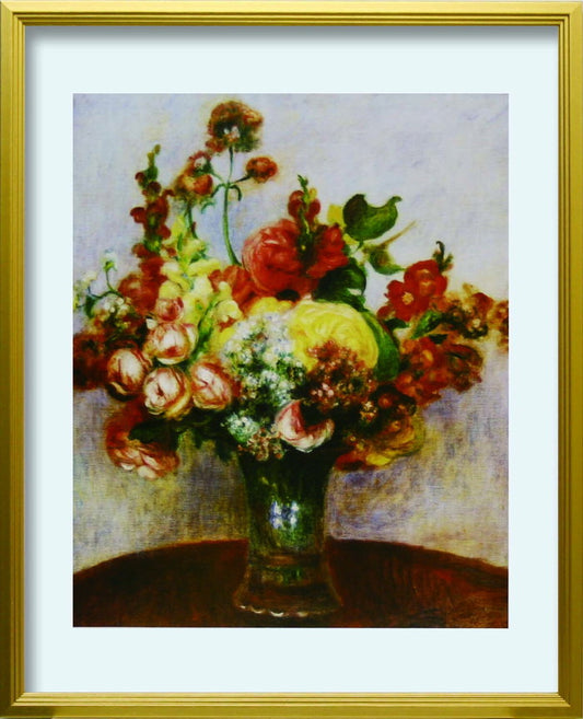 ピエール オーギュスト ルノワール Pierre-Auguste Renoir Fleurs dans un Vase L GD 430x530x25mm ZFA-62363 bic-10116702s1