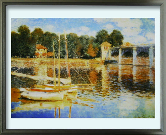 クロード モネ Claude Monet Il ponte ad Argenteuil L SV 530x430x25mm ZFA-62365 bic-10116704s1