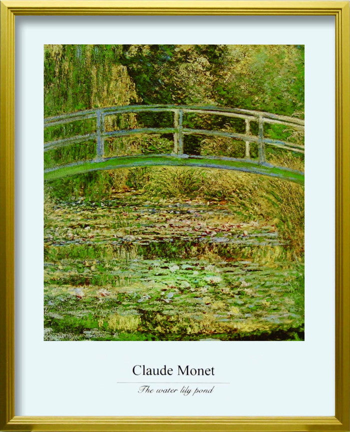 クロード モネ Claude Monet The water lily Pond L GD 430x530x25mm ZFA-62366 bic-10116705s1