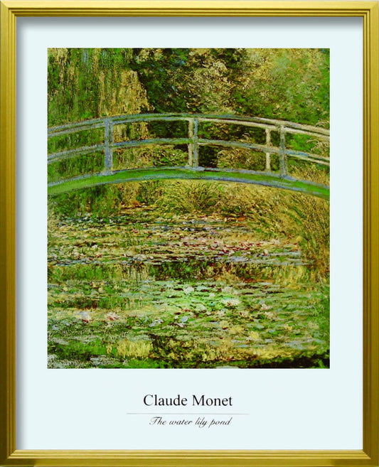 クロード モネ Claude Monet The water lily Pond L GD 430x530x25mm ZFA-62366 bic-10116705s1