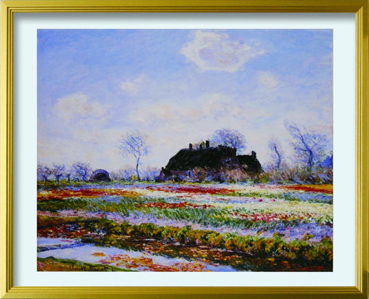 クロード モネ Claude Monet Tulip fields at Sassenheim L GD 530x430x25mm ZFA-62368 bic-10116707s1