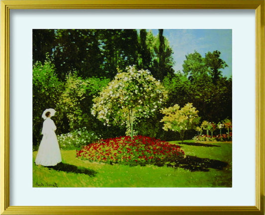 クロード モネ Claude Monet Signora in giardno L GD 530x430x25mm ZFA-62371 bic-10116710s1