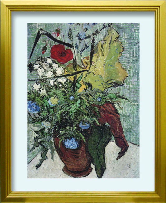 フィンセント ファン ゴッホ Vincent van Gogh Vaso di fiori con papavero S GD 270x330x25mm ZFA-62333 bic-10116885s1