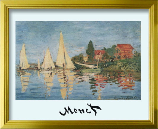 クロード モネ Claude Monet Regata ad Argenteuil S GD 330x270x25mm ZFA-62348 bic-10116900s1