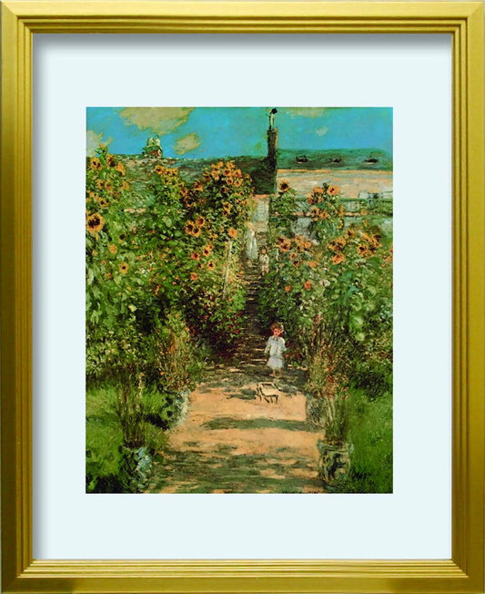 クロード モネ Claude Monet The Monet's garden at Vetheuil S GD 270x330x25mm ZFA-62351 bic-10116903s1