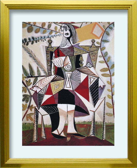 パブロピカソ Pablo Picasso Femme au Jardin 1938 S GD 270x330x25mm ZFA-62353 bic-10116905s1