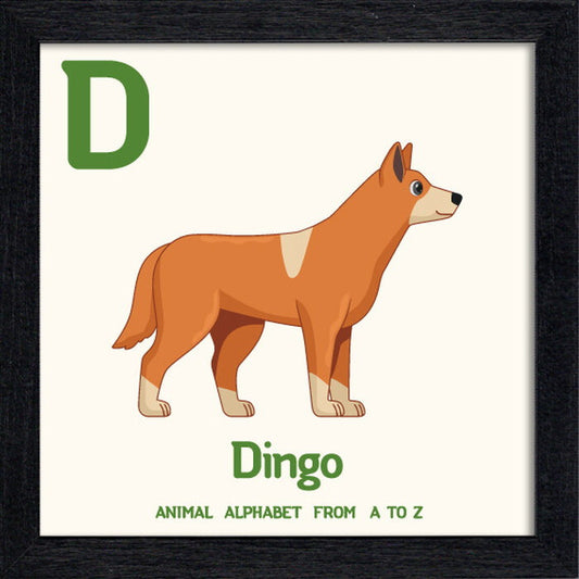 アニマルアルファベット Animal Alphabet Dingo 200x200x53mm ZAA-53211 bic-10772193s1