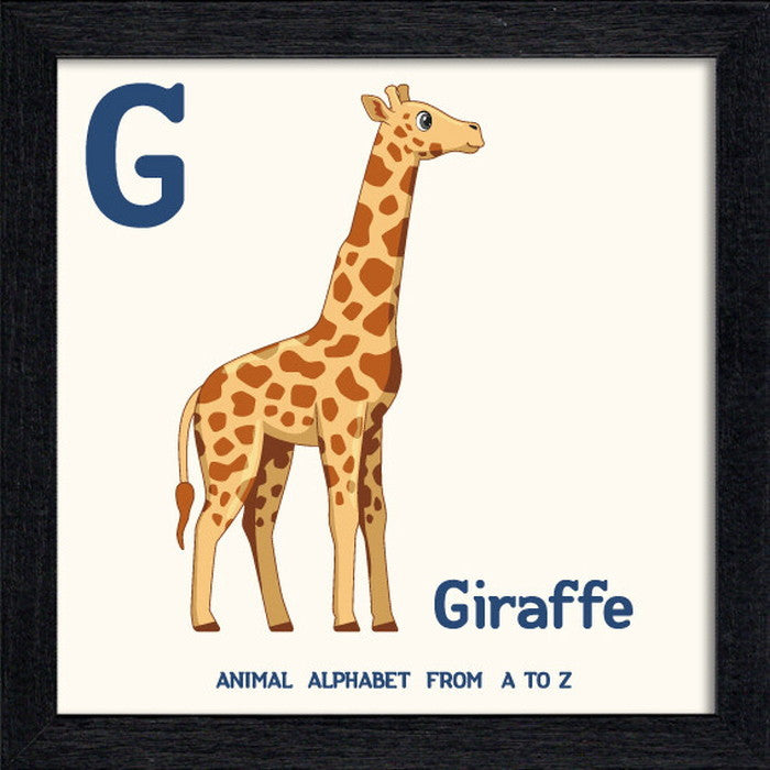 アニマルアルファベット Animal Alphabet Giraffe 200x200x53mm ZAA-53214 bic-10772196s1