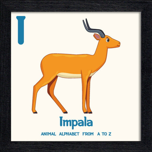 アニマルアルファベット Animal Alphabet Impala 200x200x53mm ZAA-53216 bic-10772198s1